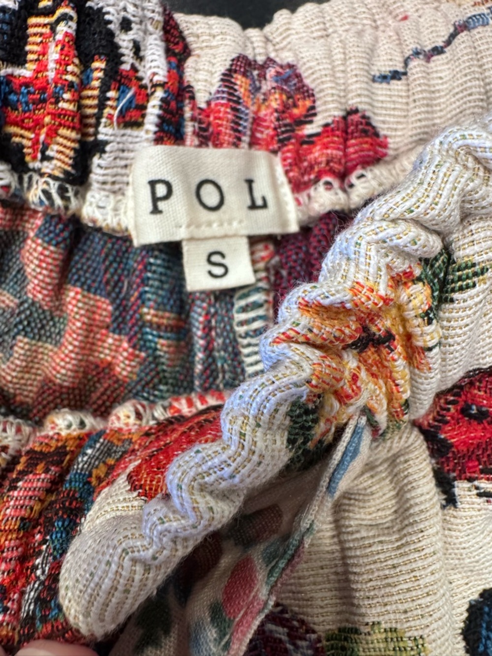POL Flutterbloom Pants - Cream Multi, Size Small - Picture 10 of 14